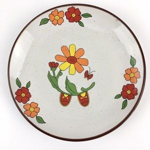 Interpur Farm Girl Stacking Childs Set PLATE Replacement ONLY Floral Vintage 70s